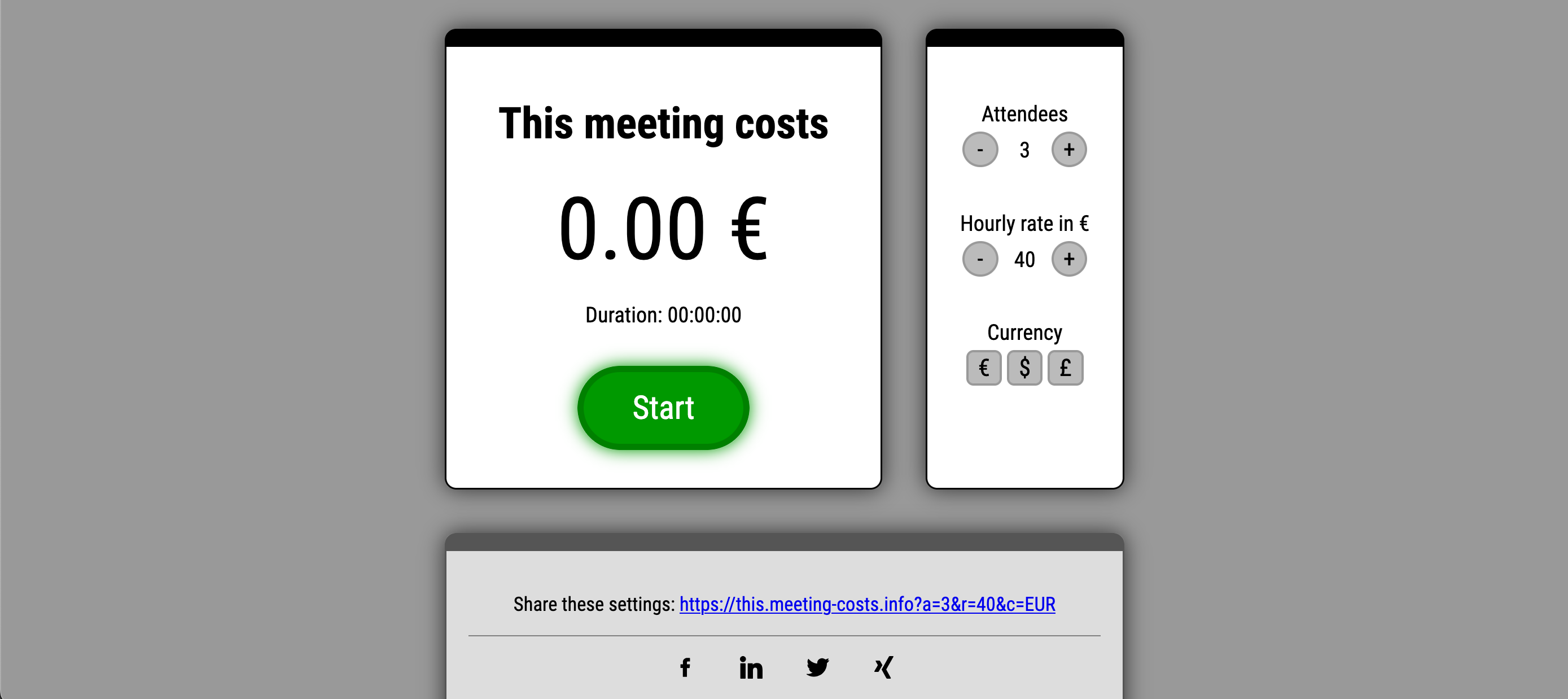 Meeting Costs